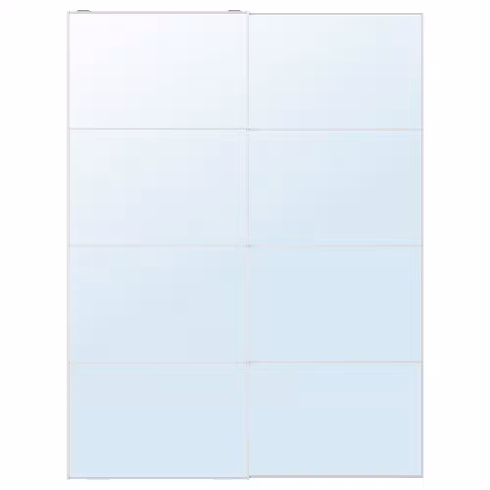 AULI Пара раздвижных дверей - зеркальное стекло 150x201 см - фото 1