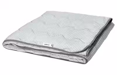 BRANDLILJA БРАНДЛИЛЬЯ Одеяло прохладное - серый/полоска 200x200 см