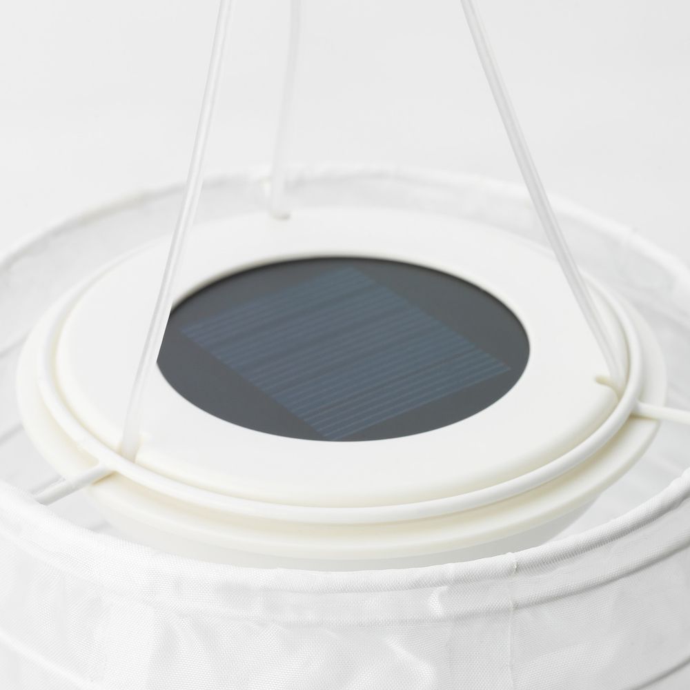 Подвесная светодиодная лампа, для сада/белый 35 см IKEA СОЛВИДЕН 604.547.76 - фото 1