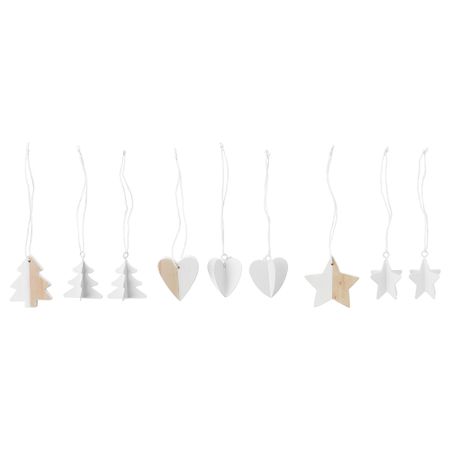 Подвесные украшения, 9 предмета ВИНТЕР 2016, белый