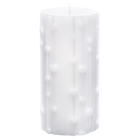 Формовая свеча, ароматическая ФРИСКХЕТ, Льняной бриз белый, белый (14 см)