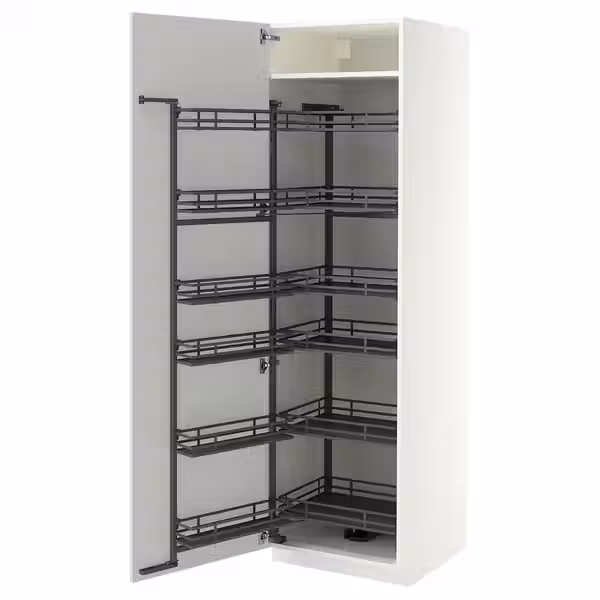 METOD Высокий шкаф с выдвижным модулем - фото 1