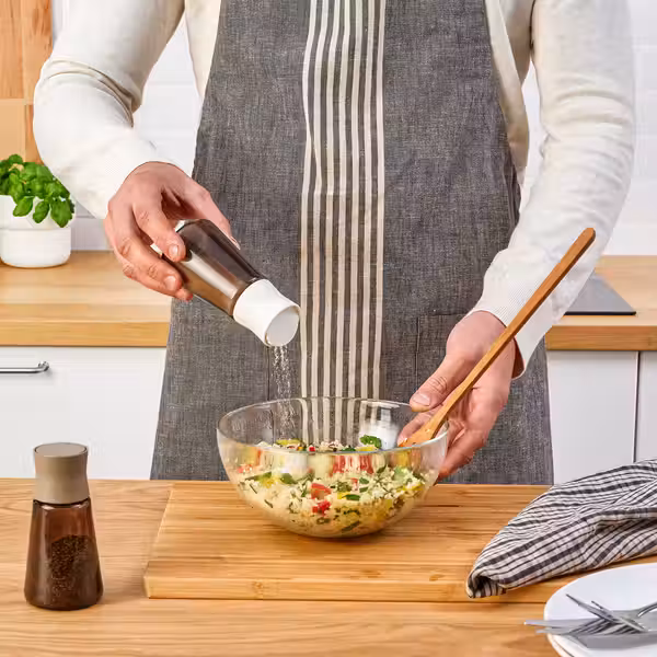 HALVTOM ХАЛВТОМ Солонка/перечница - стекло/коричневый 12 см - фото 2