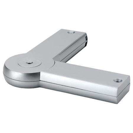 Угловое соединение РАТИОНЕЛЬ, цвет алюминия серебристый