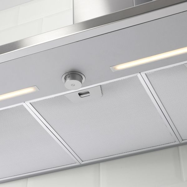 Колпак вытяжного шкафа стенного крепл, нержавеющая сталь 90 см IKEA RYTMISK РЮТМИСК 703.939.66 - фото 6