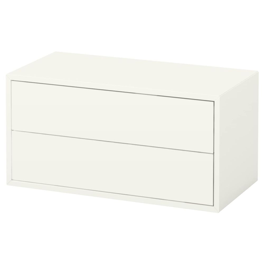 Шкаф с 2 ящиками, белый 70x35x35 см IKEA EKET ЭКЕТ 203.593.71 - фото 1