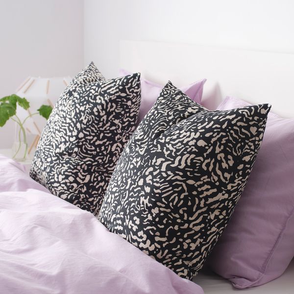 Чехол на подушку, черный/неокрашенный 50x50 см IKEA ГРИМХИЛД 804.650.62 - фото 3