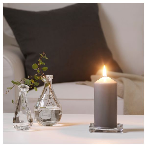 Неароматическая свеча формовая ВИНТЕР 2016, серый (15 см) - схема-чертеж с размерами