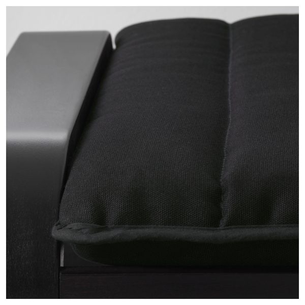 Табурет для ног ПОЭНГ, морилка черно-коричнев, Ранста черный - фото 3