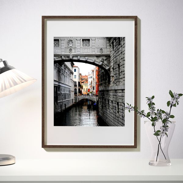 Рама, 50x70 см, классический коричневый IKEA HOVSTA ХОВСТА 103.729.57 - схема-чертеж с размерами