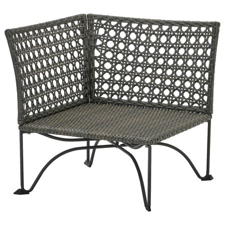 Садовая угловая секция, темный серо-коричневый IKEA JUTHOLMEN ЮТХОЛЬМЕН 204.776.52