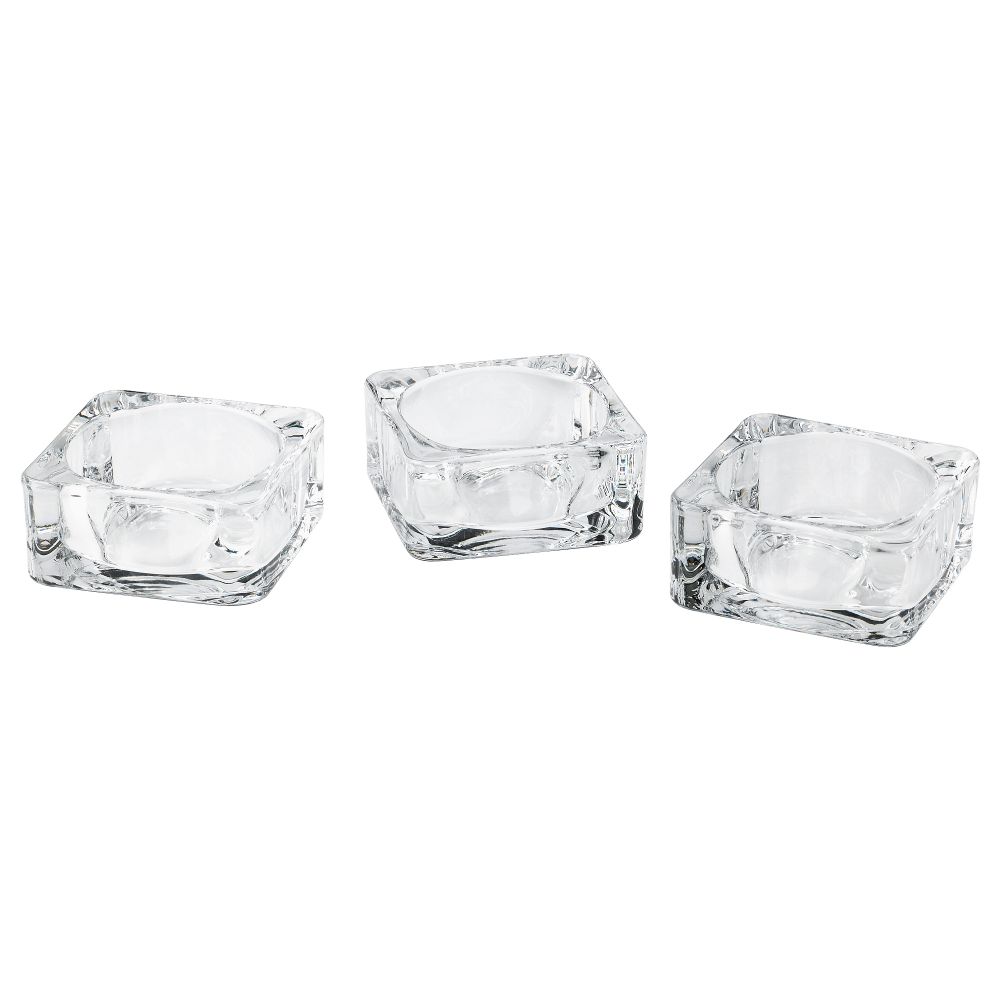 Подсвечник ГЛАСИГ, прозрачное стекло (7 см) - фото 1