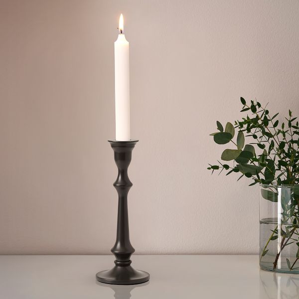 Подсвечник, серый 20 см IKEA FLERTYDIG ФЛЕРТИДИГ 704.979.40 - схема-чертеж с размерами