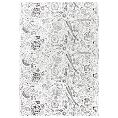 Ткань ХЕМТРЕВНАД, белый, черный (150 см)