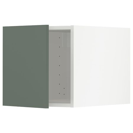 Верхний шкаф, белый/Бодарп серо-зеленый 40x40 см IKEA METOD МЕТОД 694.455.94
