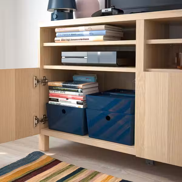 KUGGIS Контейнер - черно-синий 18x26x8 см - фото 7