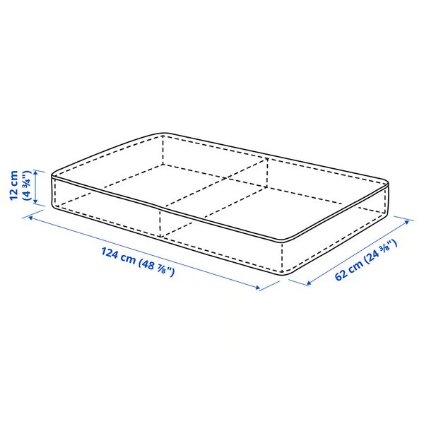 IKEA в интерьере - схема-чертеж с размерами