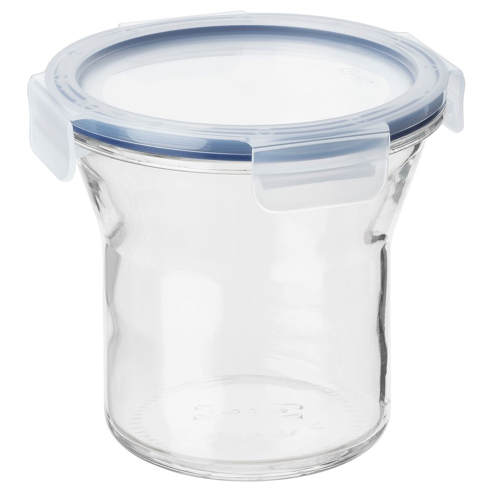 Банка с крышкой, стекло/пластик 1.0 л IKEA IKEA 365+ ИКЕА/365+ 792.777.74 - фото 1