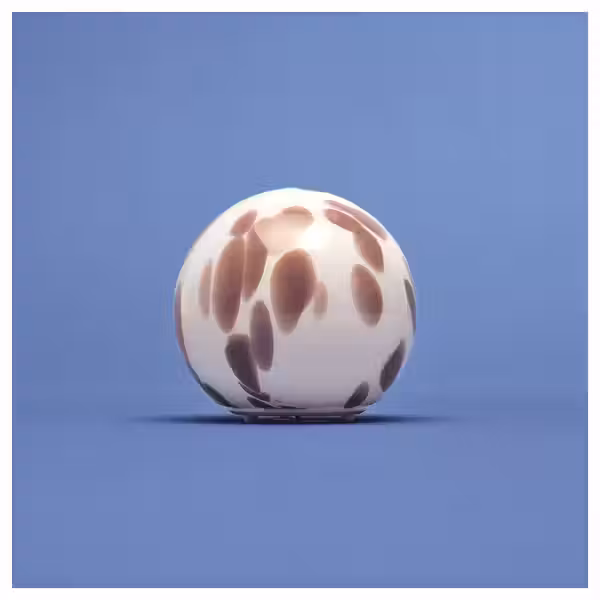 FADO Лампа настольная - розовый/стекло 25 см - схема-чертеж с размерами