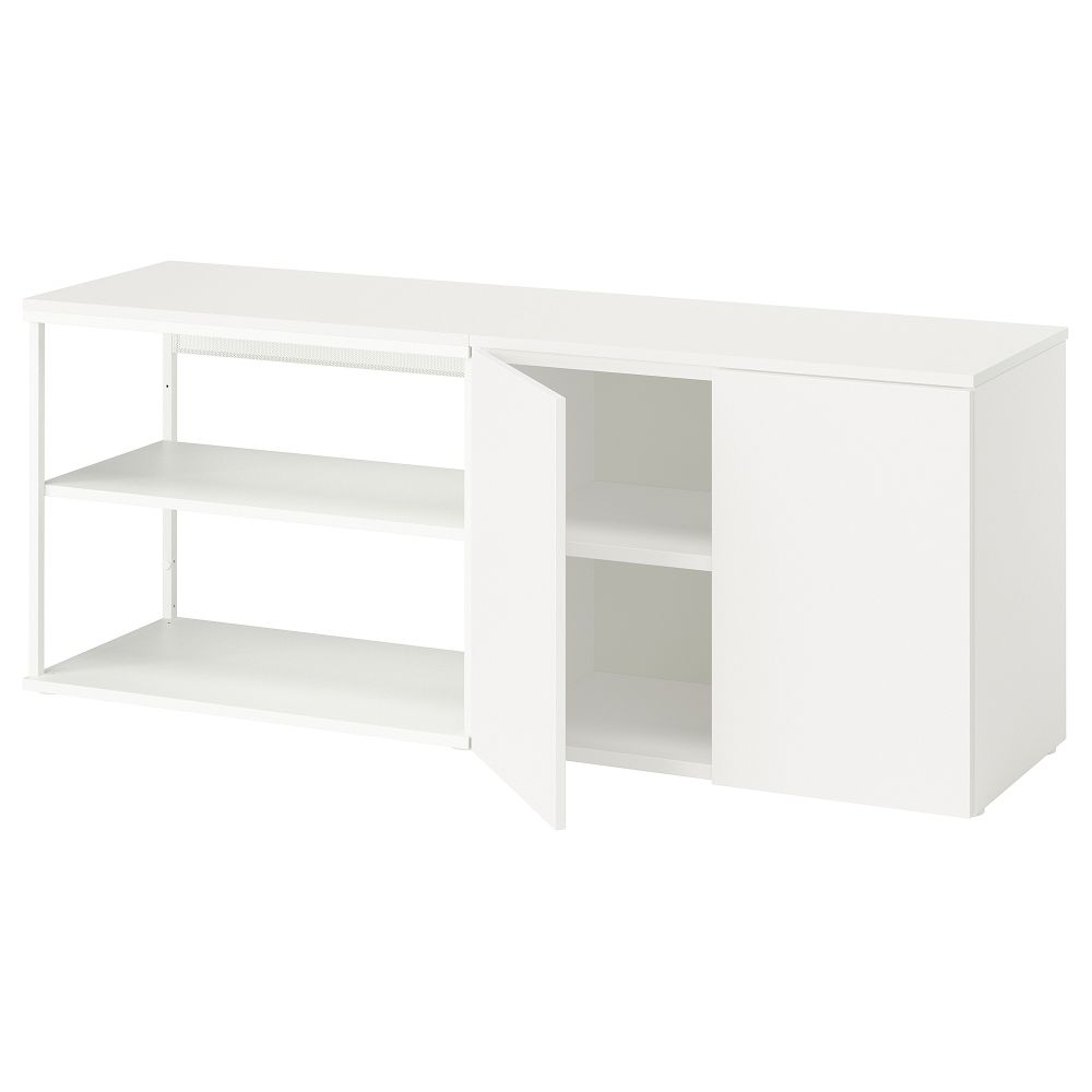Открытая комбинация с 2 дверями, белый Fonnes белый, 160x42x63 см IKEA PLATSA ПЛАТСАA ПЛАТСА 595.858.58 - схема-чертеж с размерами