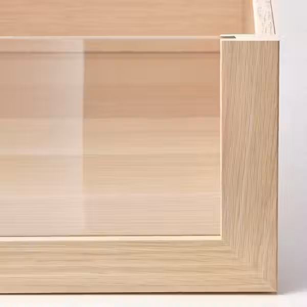 KOMPLEMENT Ящик со стеклянной фронтал панелью - под беленый дуб 50x58 см - фото 4