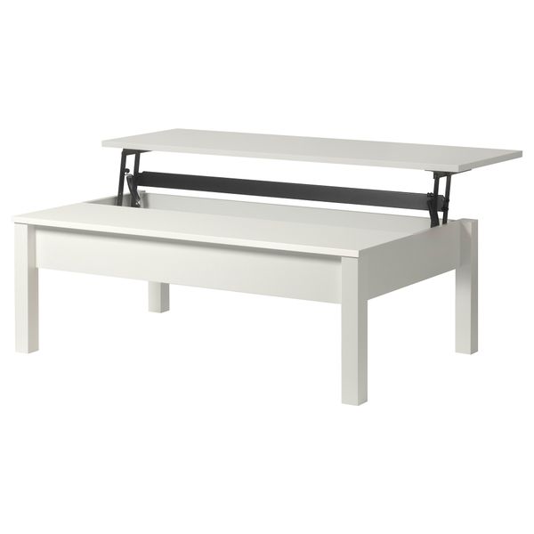 Журнальный стол ТРУЛЬСТОРП, белый (115x70 см) - схема-чертеж с размерами