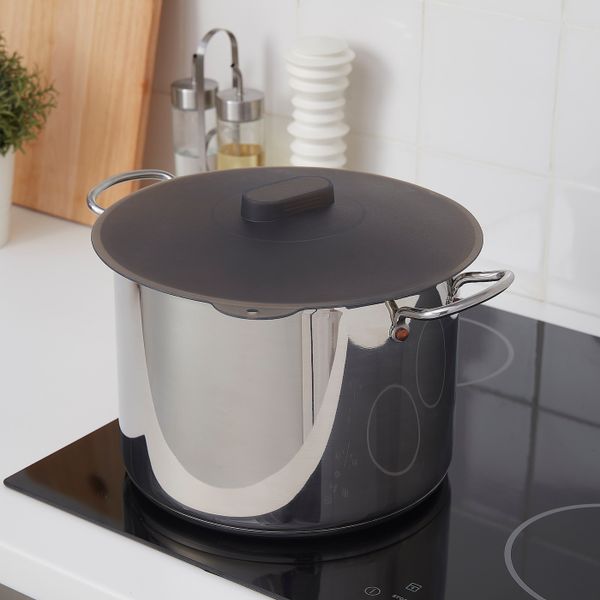 Универсальная крышка, силикон 21 см IKEA KLOCKREN КЛОКРЕН 504.938.44 - фото 2