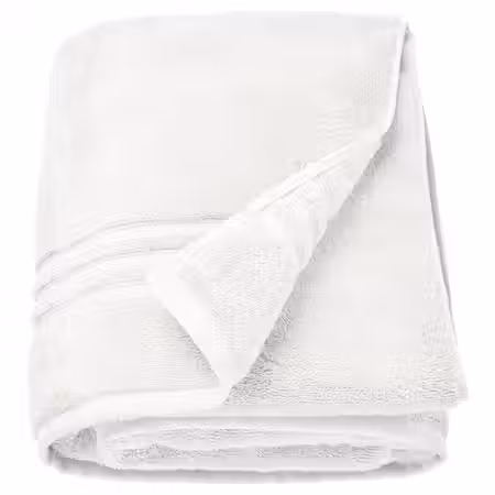 BROKGLIM БРОКГЛИМ Простыня банная - белый 100x150 см
