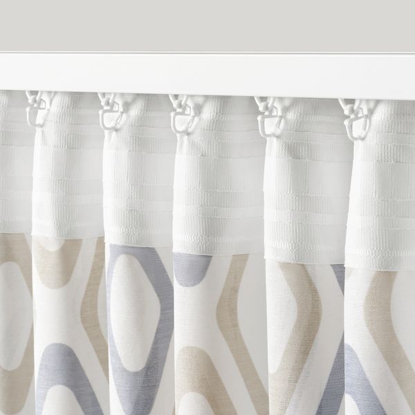 Гардины, 2 шт., разноцветный, 145x300 см IKEA ÄNGSKOVALL 505.785.22 - фото 7