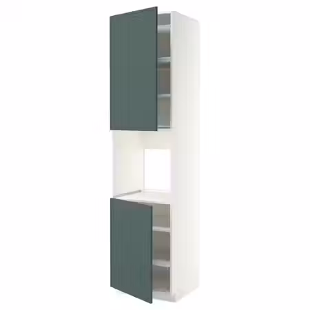 METOD Высок шкаф д/духовки/2дверцы/полки