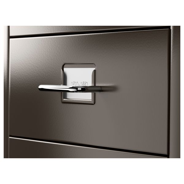 Тумба с ящиками на колесах ХЕЛЬМЕР, серый (28x69 см) - фото 5