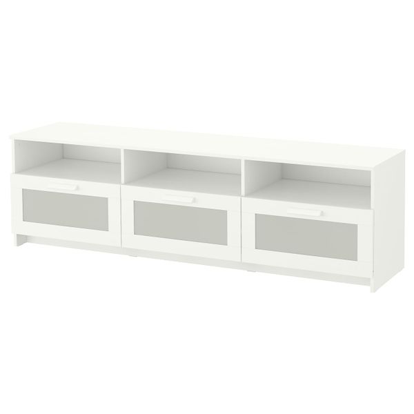 Тумба под ТВ, белый 180x41x53 см IKEA BRIMNES БРИМНЭС 304.098.94 - фото 1