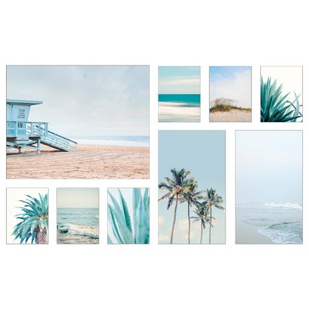 Картина, 9 шт., Побережье 179x112 см IKEA PJÄTTERYD ПЬЕТТЕРИД 204.954.96