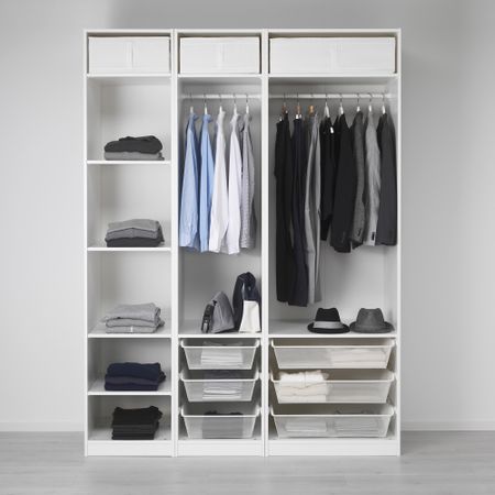 Гардероб, белый, 175x58x236 см IKEA PAX ПАКС 691.285.05