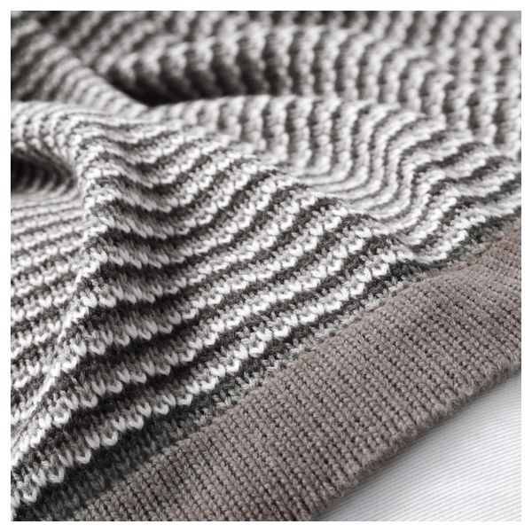 Плед ОРМХАССЕЛЬ, серый (120x180 см) - фото 2