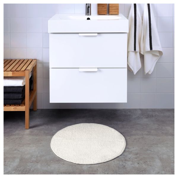 Коврик для ванной БАДАРЕН, белый (55 см) - фото 4