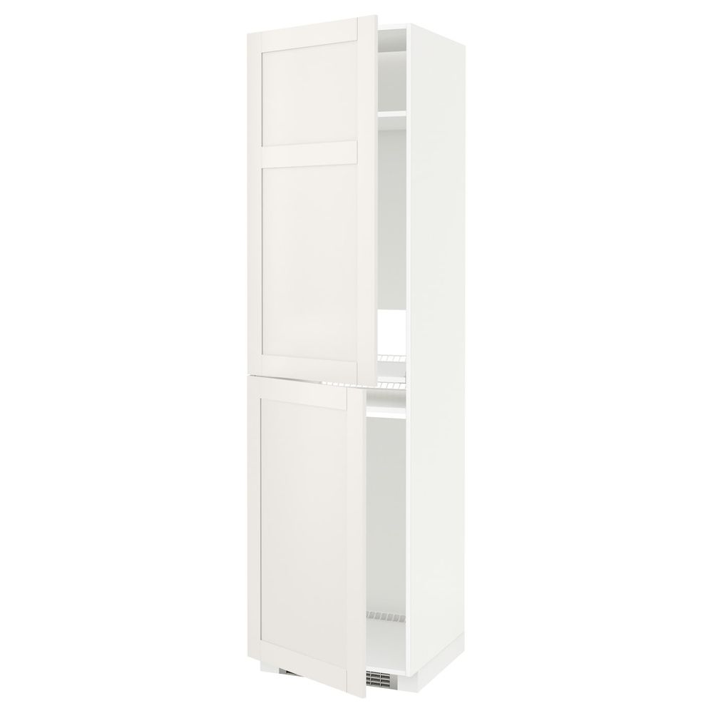 Высокий шкаф для холодильник/мороз, белый/Сэведаль белый 60x60x220 см IKEA METOD МЕТОД 292.231.37 - фото 1