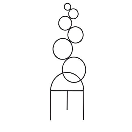 Опора для растения, для дома, улицы черный, 16x50 см IKEA KASKADPIL 905.613.17