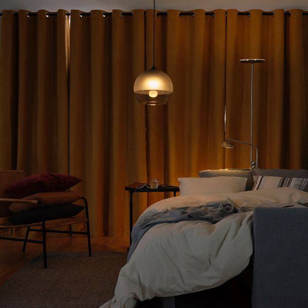 Гардины, блокирующие свет, 2 шт., желто-коричневый 145x300 см IKEA BIRTNA БИРТНА 305.179.02 - фото 3