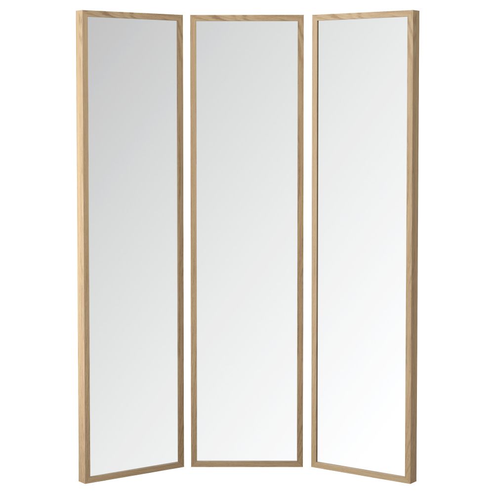 Зеркало СТАВЕ, беленый дуб - схема-чертеж с размерами