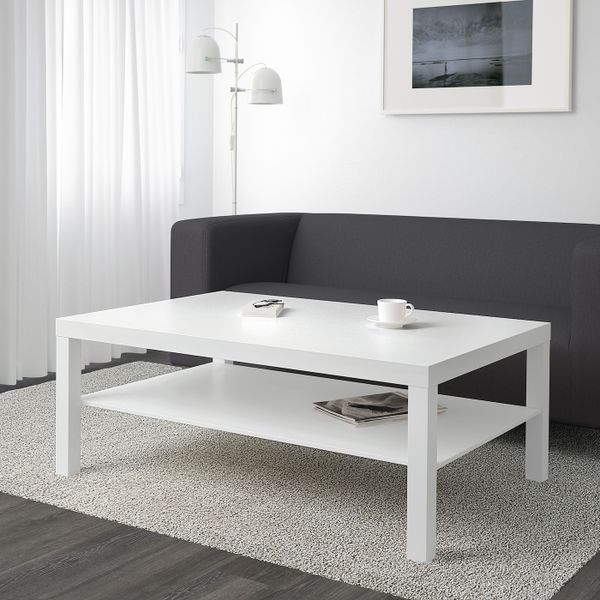 Журнальный стол, белый 118x78 см IKEA ЛАКК 304.460.66 - фото 2