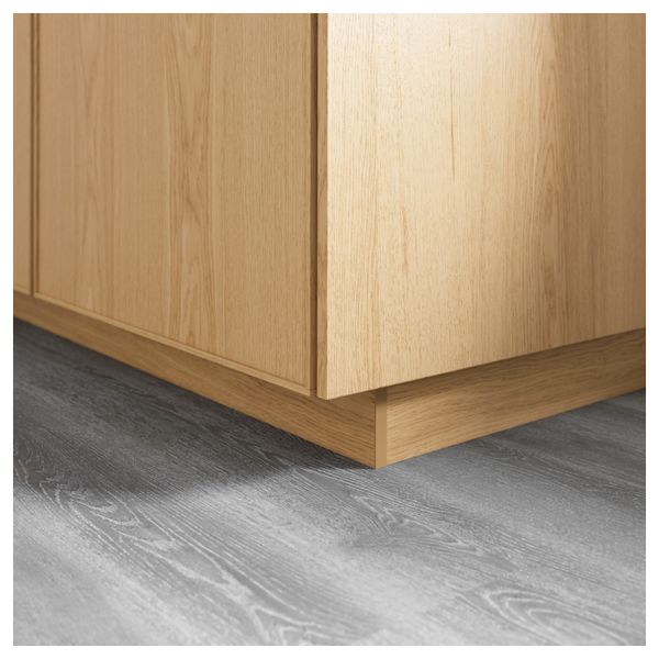 Цоколь ЭКЕСТАД, дуб (220x8 см) - схема-чертеж с размерами