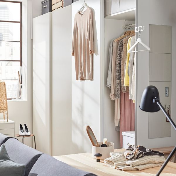 Пара раздвижных дверей, белый 150x236 см IKEA HASVIK ХАСВИК 392.502.48 - фото 2