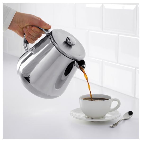 Кофе-пресс, заварочный чайник АНРИК, нержавеющ сталь (1.2 л) - фото 4