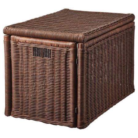 Ящик для хранения, темно-коричневый 71x45x48 см IKEA ГАББИГ 003.764.23