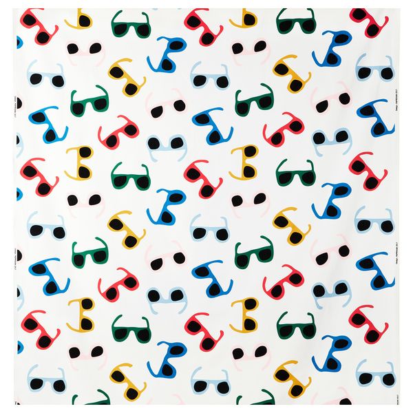 Ткань СОММАР 2019, белый, разноцветный (150 см) - фото 1