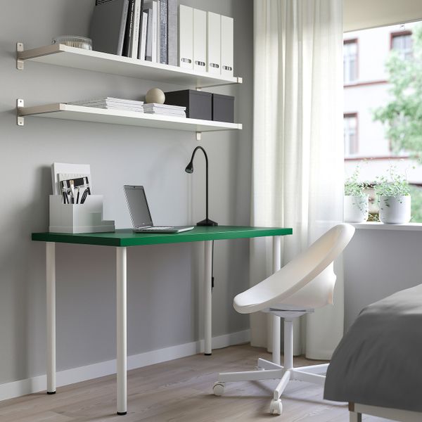 Стол, зеленый, белый 120x60 см IKEA LINNMON ЛИННМОН / ADILS АДИЛЬС 593.313.95 - схема-чертеж с размерами