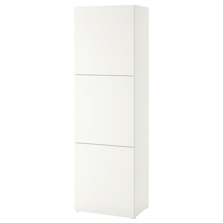 BESTÅ Стеллаж с дверьми - белый Lappviken/белый 60x42x193 см