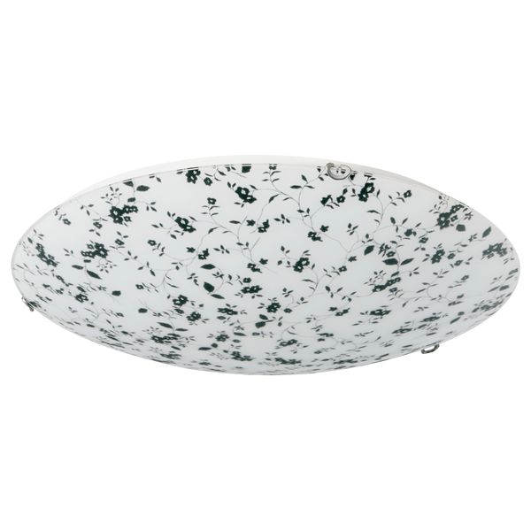 Потолочный светильник ДУВЕКУЛЛА, черный, цветы - схема-чертеж с размерами