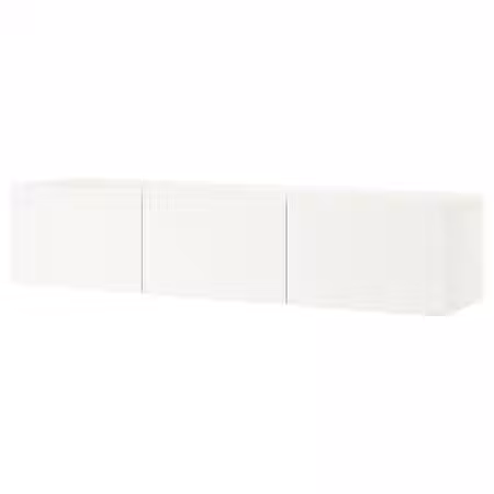 BESTÅ Тумба под ТВ, с дверцами - белый/Lappviken белый 180x42x38 см